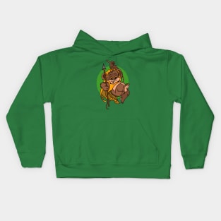 swinging bear Kids Hoodie